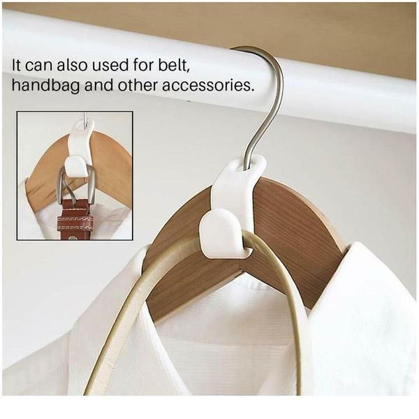 

6pcs clothes hanger hook folding storage holder clothes wardrobe hanging hanger connection hook space saving c bbypag