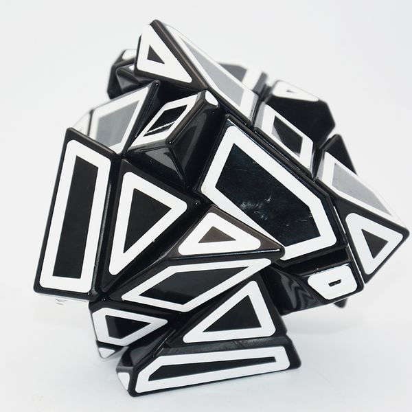 

fangcun 6cm strange-shape magic puzzle hollow sticker speed educational toys 3x3 ghost cube y200428