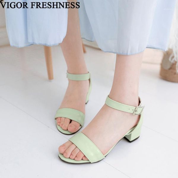 

dress shoes vigor freshness women sandals summer ankle strap sizes 30-50 gladiator 4.5cm heels woman my4761, Black