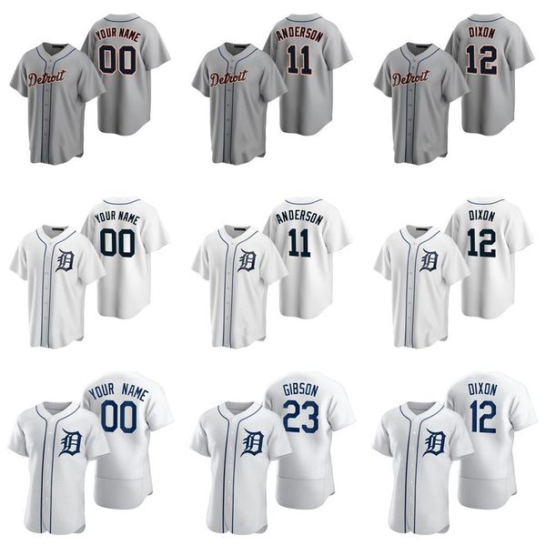 

custom detroit niko goodrum kirk gibson john hicks jersey romine maybin upton martinez anderson turnbull boyd dixon morris baseball jersey, Blue;black