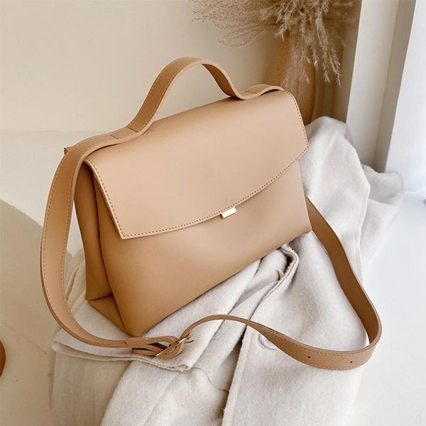

casual solid color women tote bags pu leather shoulder crossbody bags for women large capacity commuter handbags