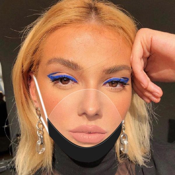 

comfortable shield respirator visual transparent mini reusable washable mascarillas mask reuse earloop ondtw yh_pack