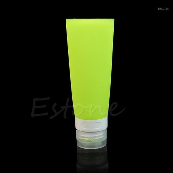 

80ml cute silicone refillable bottles travel packing bottle lotion shampoo tube container1