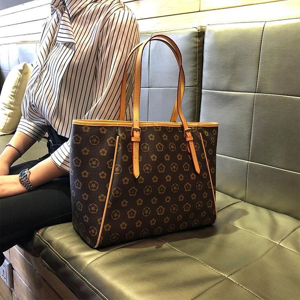 

2020 casual large capacity tote shoulder bag shopping bags beach casual tote ladies bags large leather designer handbags