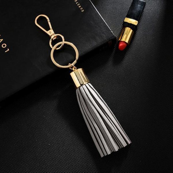 

new leather tassel keychain gifts llaveros mujer bag bugs car holder ornaments keyring holder for women jewelry pendant neh007 h sqcudb