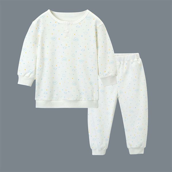 

trousers cotton children's suit baby's girl's cloth boy's autumn winter new pajamas two piece set qpge, Blue;red