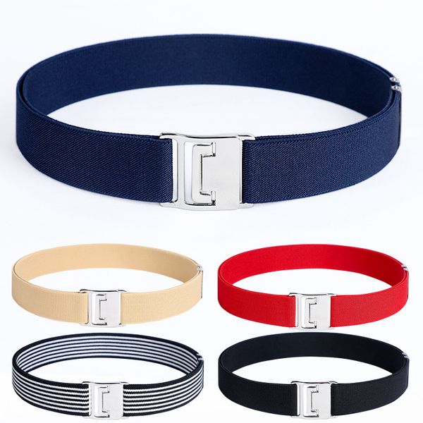 

men and women have elastic adjustable rubber band lazy belt skirt decoration waist cover, Black;brown