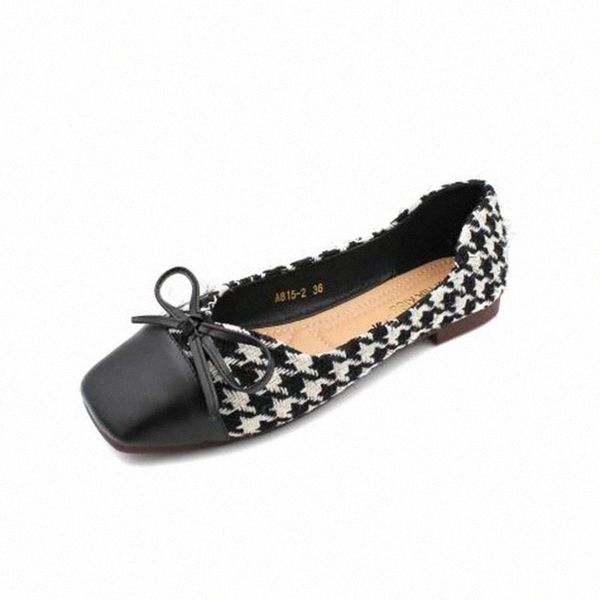 

2021 spring fashion shoes women flats elegant office ladies shoes slip-on casual young woman footwear plus size 41 a3121 #0b20, Black