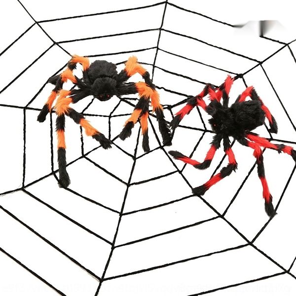 

8qusj halloween web prop toy props haunted house decoration trickery spider terror zgxi5 toy simulation spider plush