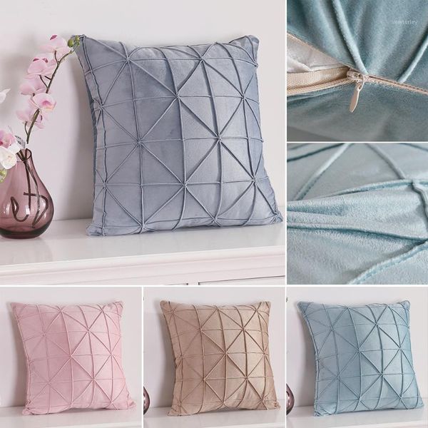 

pillow case 45x45cm/55x55cm soft velvet cushion cover solid color customize decorative throw covers club1