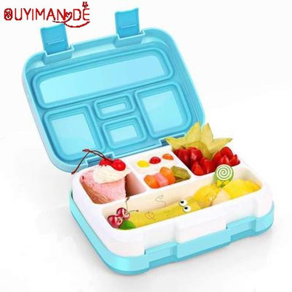 

square lunch box for kids microwavable leakproof food container with compartments bpa lunch box for picnic school bbywva lg2010