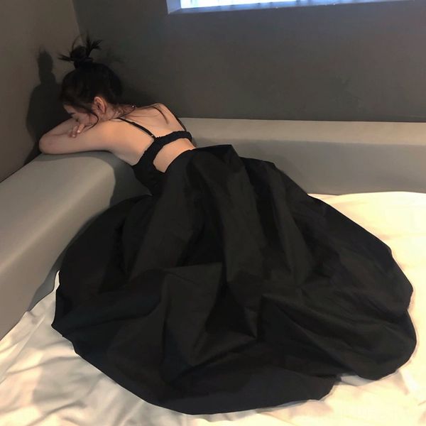 

море юбки skirtsling пляж skirtholiday пляж темперамент маленького черное платье тонкого бали сексуального строп фея платье a1752 4o2qi, Black;gray