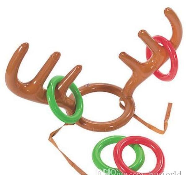 

200pcs funny reindeer antler hat ring toss christmas holiday party game supplies toy children kids wmtpqb mywjqq