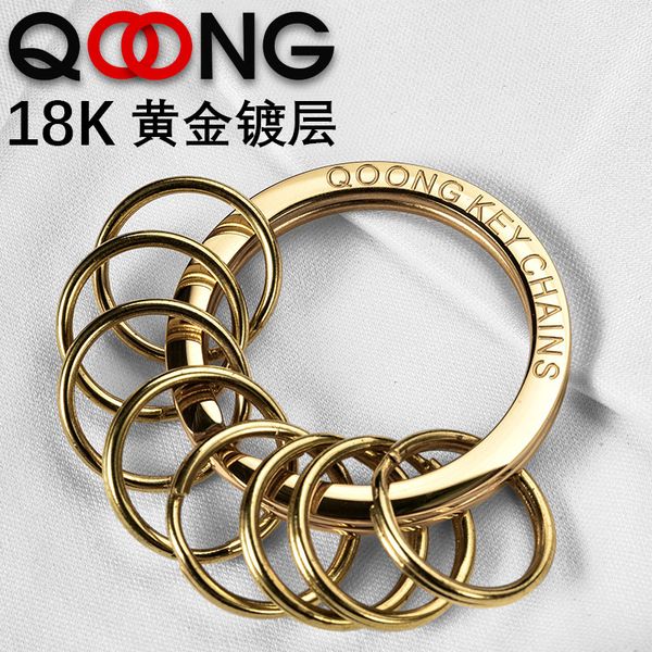 

s57 18k gold plated mother 316 stainless steel key ring pendant light luxury car creative gifts for men and women