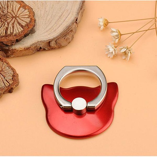 

cat finger ring holder mini cute plastic pc phone holder for iphone sumsung 360 rotation finger ring holder sqcplk bdefashion