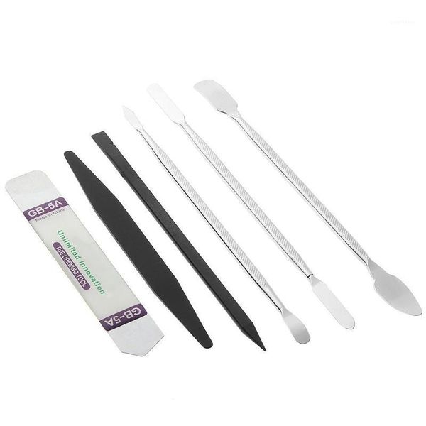 

6pcs mobile phone repair prying bar plastic carbon steel prying bar repair opening tool metal kit shell removal hand tool1