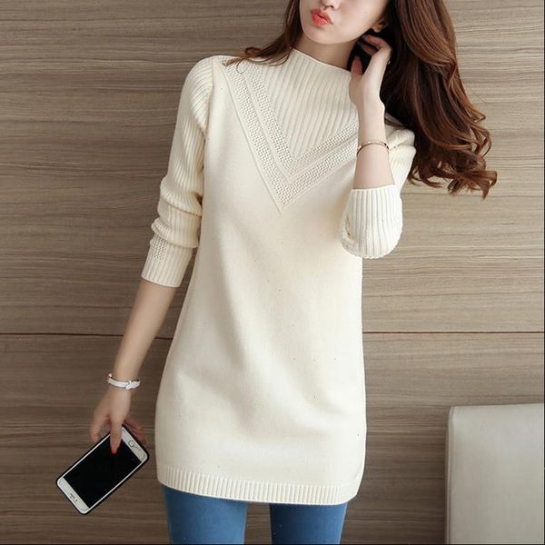 

2021 new autumn turtleneck pullovers sweaters primer shirt long sleeve korean slim fit tight sweater ladies long knitted sweater, White;black