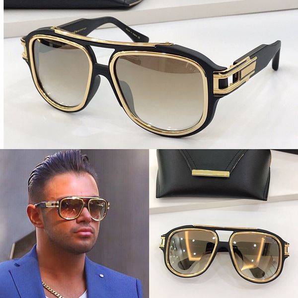 

gm six fashion sunglasses with uv protection for men vintage plank rectangle frame popular come with case classic sunglasses, White;black