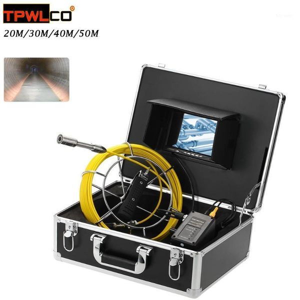 

20m 30m 40m 50m sewer pipe inspection video camera, 8gb sd card drain sewer industrial endoscope support video recording1