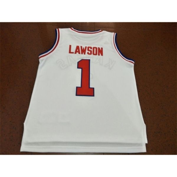 

c2604 men youth women kansas jayhawks devon dotson #11 dedric lawson #1 ochai agbaji jersey size s-4xl or c2604 any name or number jersey, Black