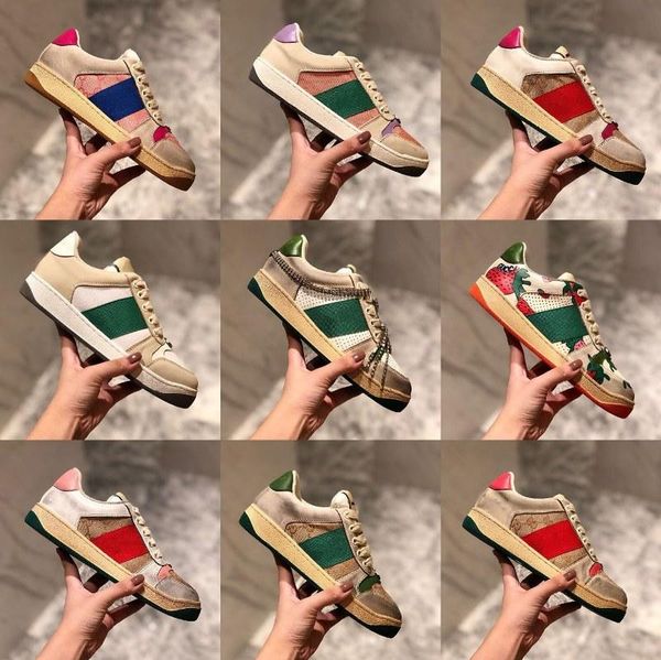 

fashion distressed small men platform dirty shoes retro rhinestone women new net red couple sports sneakers casual shoes board shoes, Black