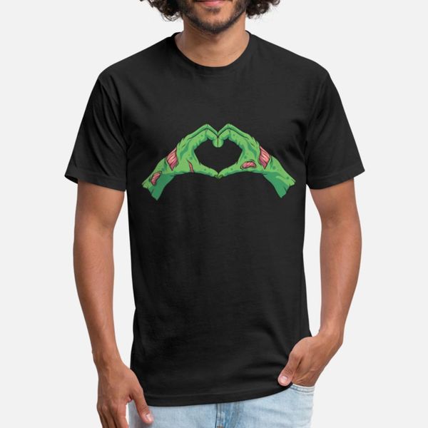 

zombie hand makes a heart, halloween gift t shirt retro latest tracksuit hoodie sweatshirt