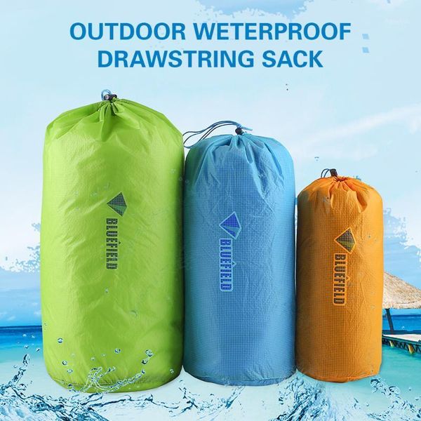 

3pcs 15d nylon bag ultralight outdoor drawstring bag climbing hiking reusable tent peg pouch home camping travel storage pack1