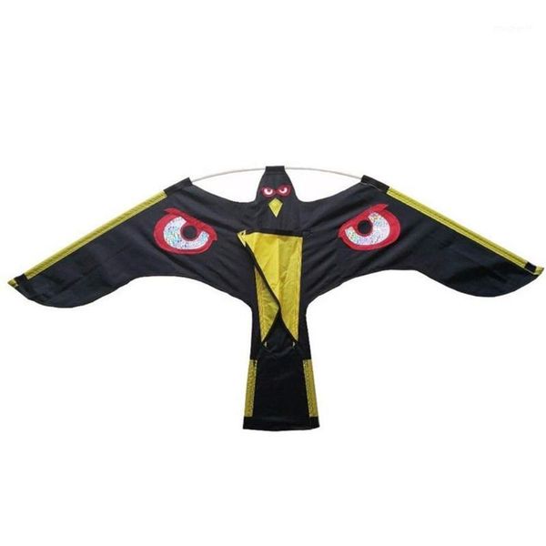

gardening bird repellent kite emulation bird repeller black flying kite scarer pigeon repellent emulation flying1