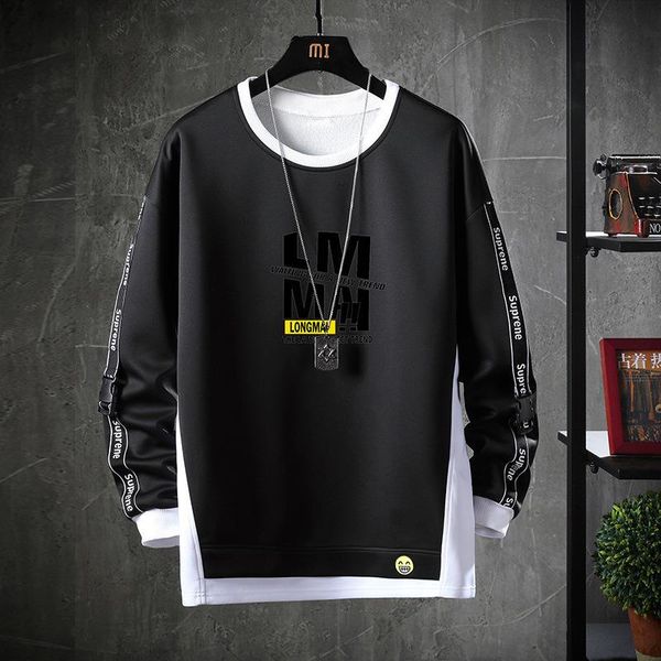 

clothes hop men hip color sweatshirt spring hoodies 2020 autumn hoody casual janpanese streetwear solid oolel, Black