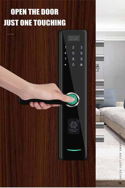 

smart door lock fingerprint rfid card and bracelet wifi electronic password door lock home security digital lock