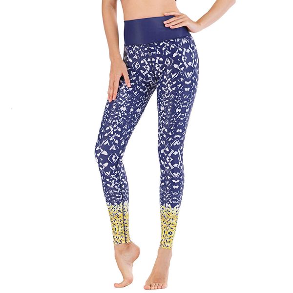 

running tight moisture absorption and perspiration yoga sports fitness pants women's print underpants aoshili 11032, Black