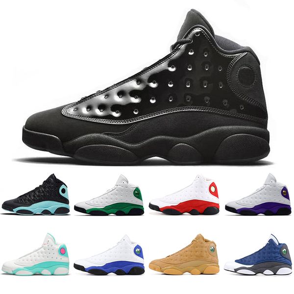 

flint 13 13s jumpman men women basketball shoes wheat cap and gown lucky green grey to cny mens trainers sports sneakers