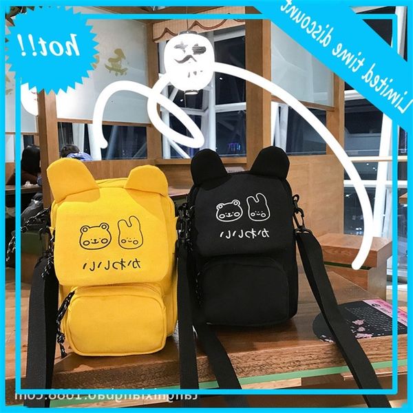 

cute for women 2020 new mini fresh cartoon one shoulder messenger bag personalized student satchel