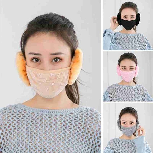 

headphones 20212 fleece in 1 warm winter earmuff mask outdoor riding accessories ear warmer women