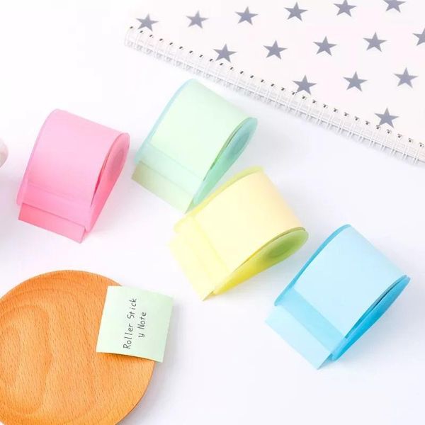 

colorful roller sticky notes creative paper sticker memo pad stationery school student stationery office supplies1