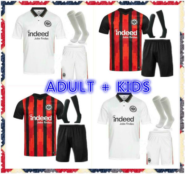 

20 21 eintracht frankfurt soccer jersey silva costa 2020 2021 frankfurt home dost sow kostic hinteregger kamada and kids kitn footbal, Black;yellow