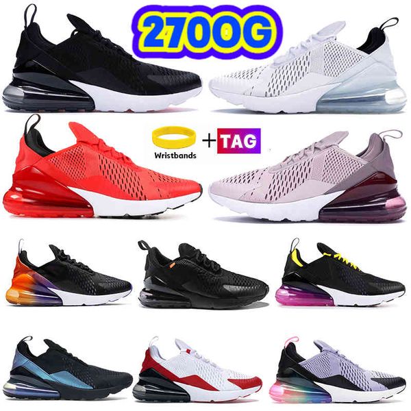 

fashion 270og cushion running shoes triple white black multi-color barely rose habanero red men sneakers throwback future pure platinum, White;red