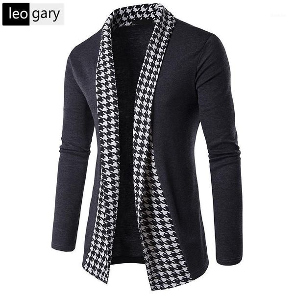 

men's sweaters 2021 fashion black&white plaid men cardigan knitwear autumn mens knitted sweaters1, White;black