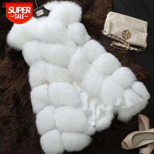 

2020 real fox fur coat women natural real fur jackets vest winter outerwear women clothes #ab5o, Black;brown