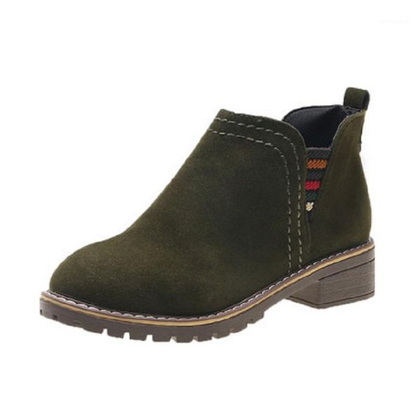 

2021 winter new ladies casual booties versatile comfortable suede non-slip thick with women's boots korean version1, Black
