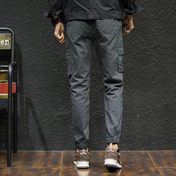 

slim washed pants men quality pant casual pants male cargo 7xl fit mens cotton korean brand muls plus size trousers pencil rknhj, Black