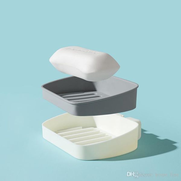 

no drilling soap dish holder wall mounted soap sponge holder for kitchen holder bathroom organizer pp soap box