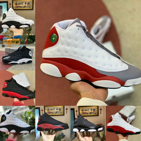 

13 13s jumpman new basketball shoes flint gigi lucky green reflective playground reverse he got game bred court purple men running