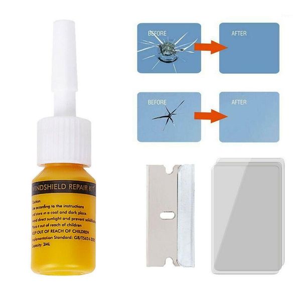 

car cleaning tools windshield repair kit diy window windscreen glass scratch crack restore kit1