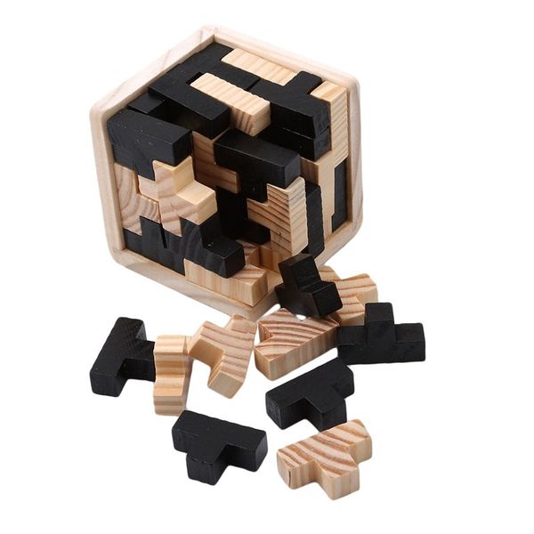 

creative 3d wooden cube puzzle ming luban interlocking educational toys for children kids brain teaser early learning toy kid gift