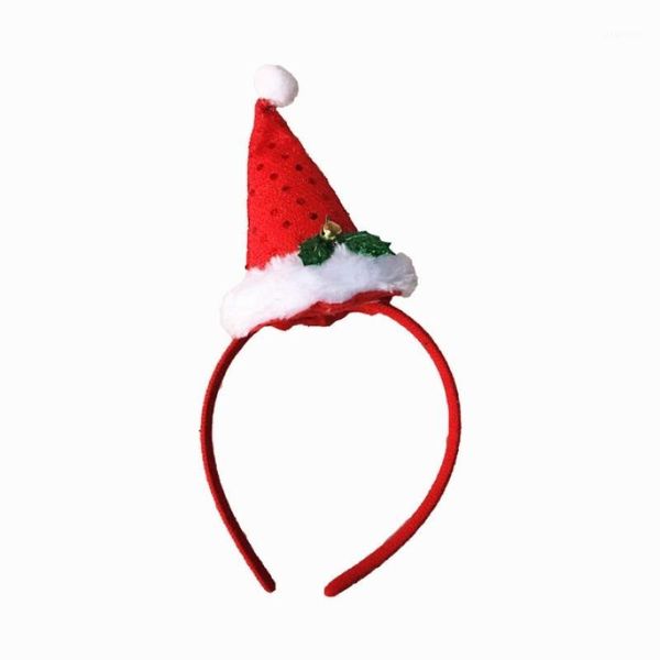 

christmas santa claus plush hat antlers fancy dress costume accessory1