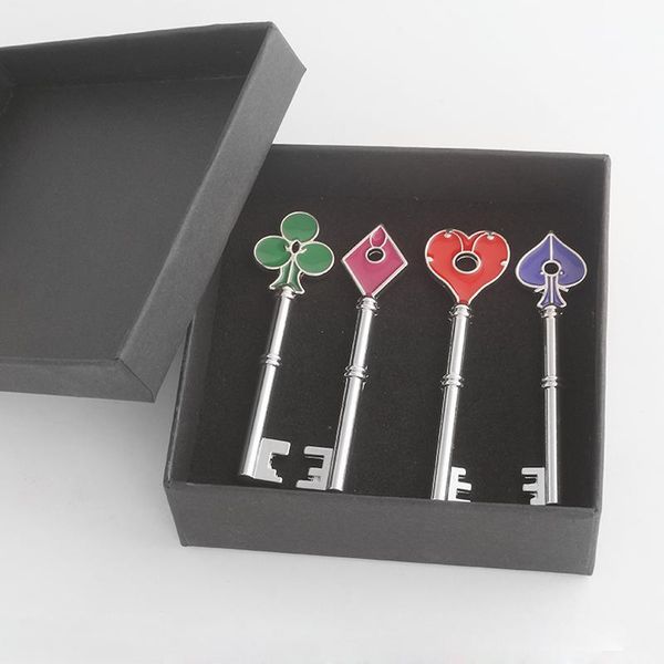 

residents evils remake rpd precinct keys set necklace city station spade club heart logo pendant necklace fans collection, Silver