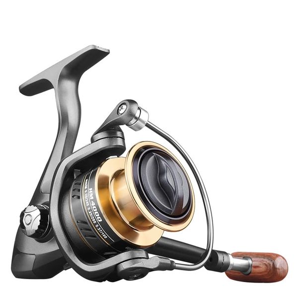 Mulinelli da pesca Bobina in metallo Bobina Max Drag Reel 8kg 5.2:1 Mulinello da pesca in acqua dolce d'acqua salata ad alta velocità