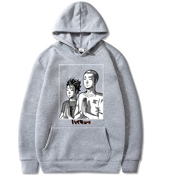 

2020 funny haikyuu hoodies kuroo anime bokuto manga shoyo volleyball creative hoodie male hoody fashion sweatshirt y0111, Black