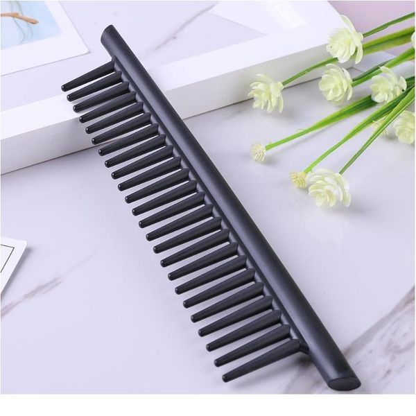 

1pc large wide teeth comb plastic heat-resistant anti-static hair combs brush salon hair styli jllqsm, Silver